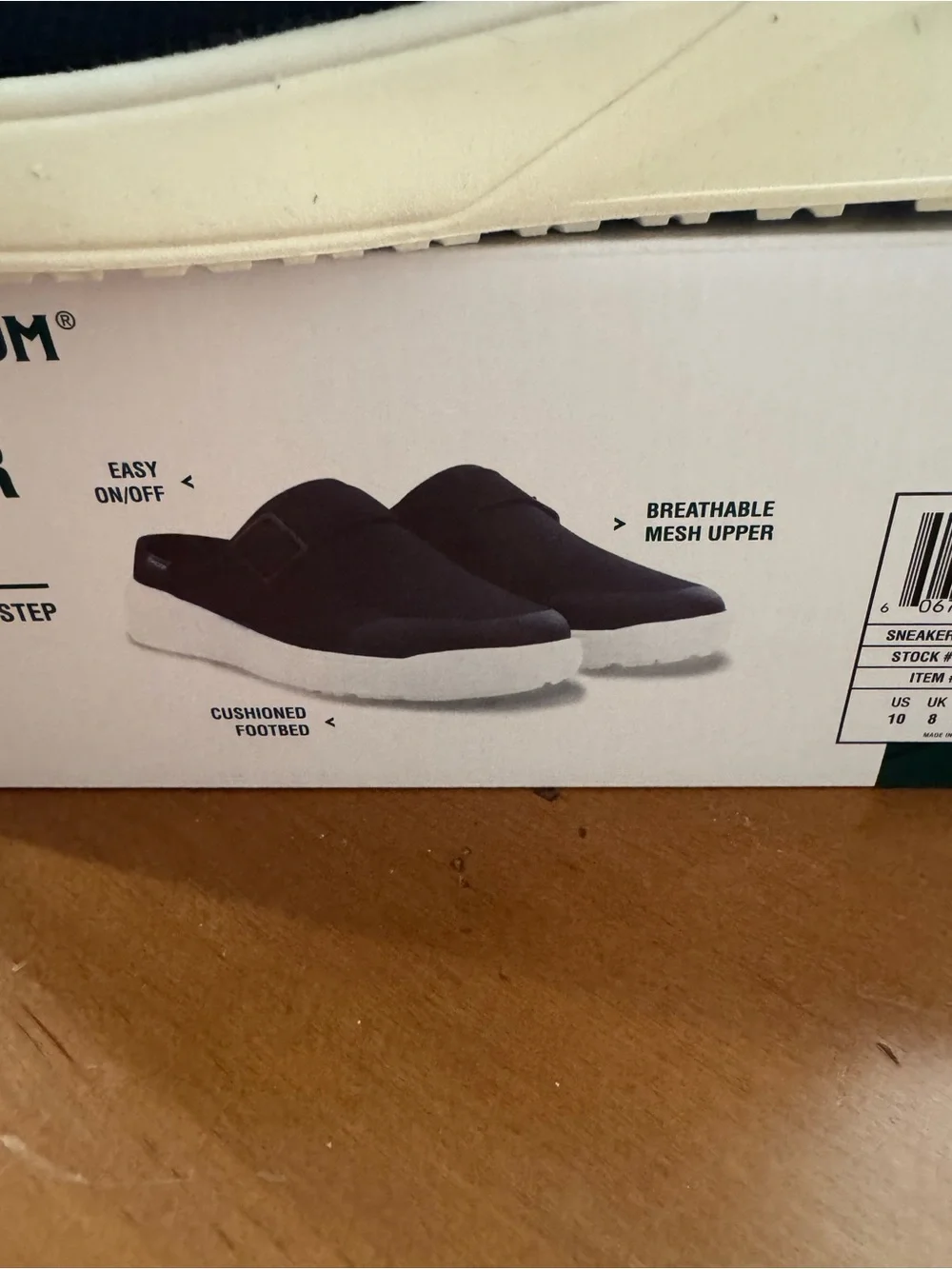 Black Sneaker Clog - Comfortable Slip-On size 10